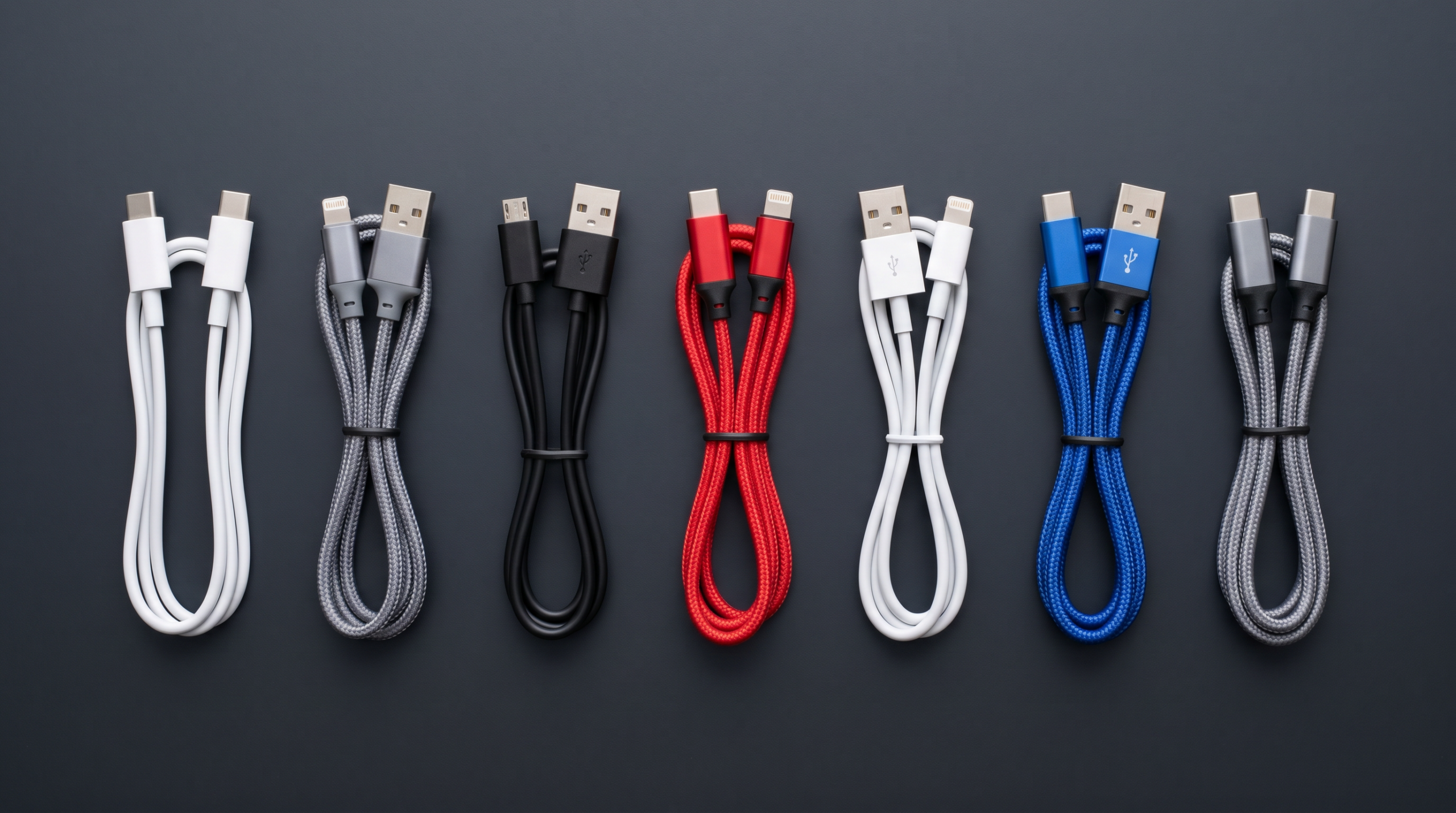 charging-cables-flat-lay-dark-desk